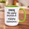 kubek z własnym nadrukiem 440ml personalizowane prezenty pl zielony