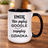 kubek z własnym nadrukiem 440ml personalizowane prezenty pl czarny