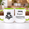 kubek z własnym nadrukiem 440ml personalizowane prezenty pl zielony