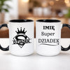 kubek z własnym nadrukiem 440ml personalizowane prezenty pl czarny