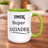 kubek z własnym nadrukiem 440ml personalizowane prezenty pl zielony