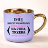 kubek personalizowany z nadrukiem 400ml fioletowy