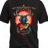 Czarna koszulka Mastodon z rogatą postacią i napisem Blood Mountain