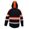 KURTKA SOFTSHELL 931 Z KAPTUREM wysoka widoczność