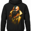 Czarna bluza z kapturem i nadrukiem na plecach: Batman – Bane