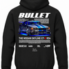 Czarna bluza z kapturem z nadrukiem Nissan Skyline R34 Bullet