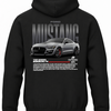 Czarna bluza z kapturem z nadrukiem samochodu Ford Mustang Shelby
