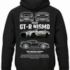 Czarna bluza z kapturem z nadrukiem Nissan GT-R Nismo