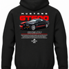 Czarna bluza z kapturem z nadrukiem samochodu Ford Mustang Shelby