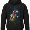 Czarna bluza z kapturem z robotem R2-D2 z filmu Star Wars na plecach