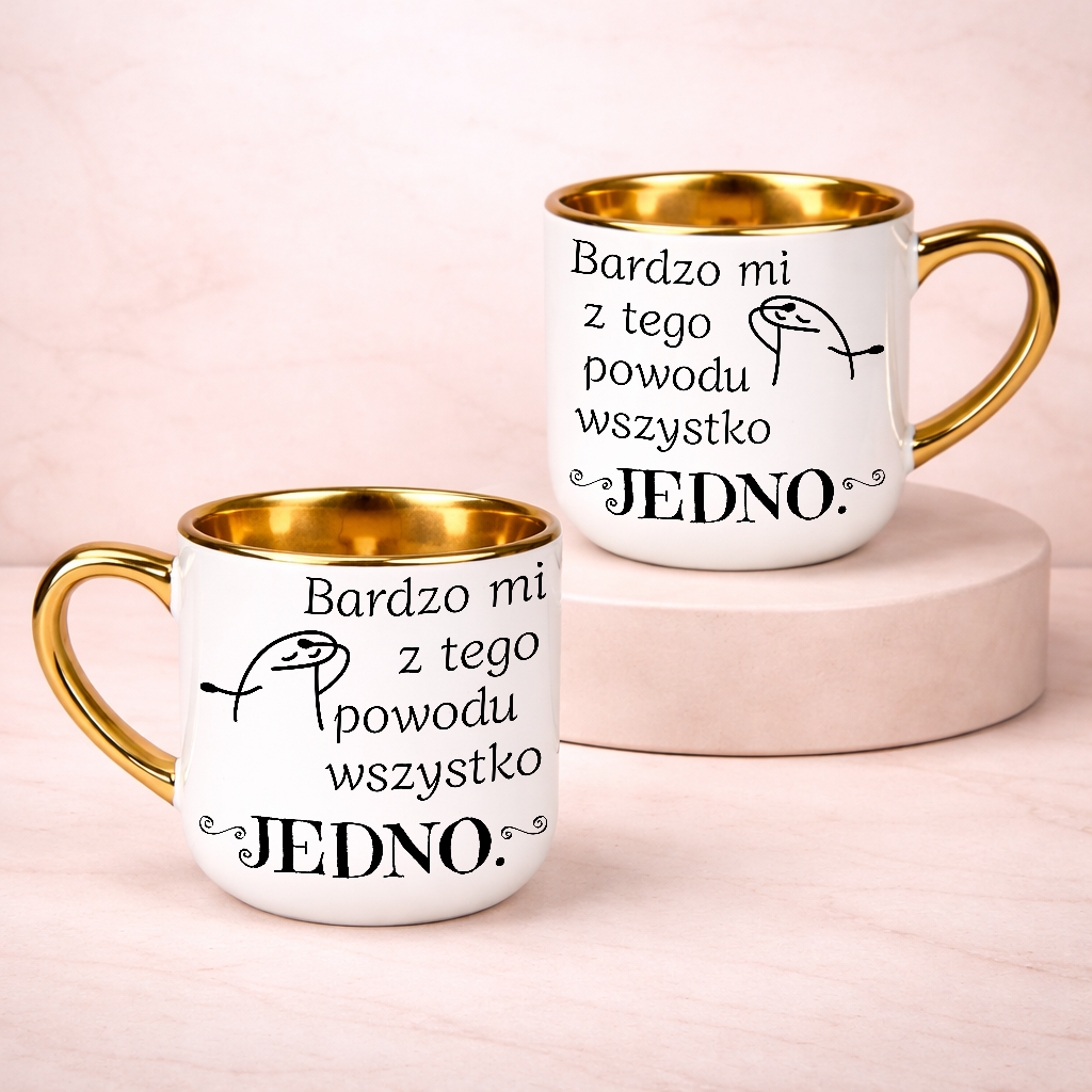 Kubek z nadrukiem Bardzo mi z tego powodu wszystko jedno