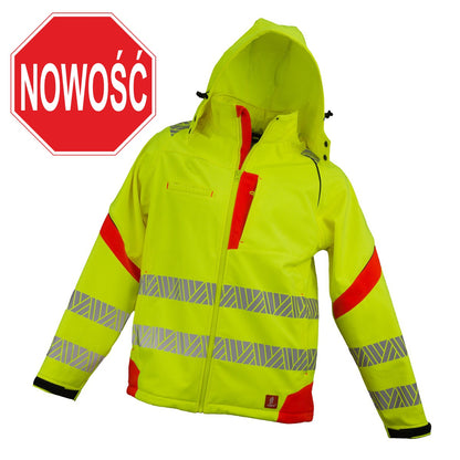 KURTKA wysoka widoczność SOFTSHELL URG-HV-8723 Urgent