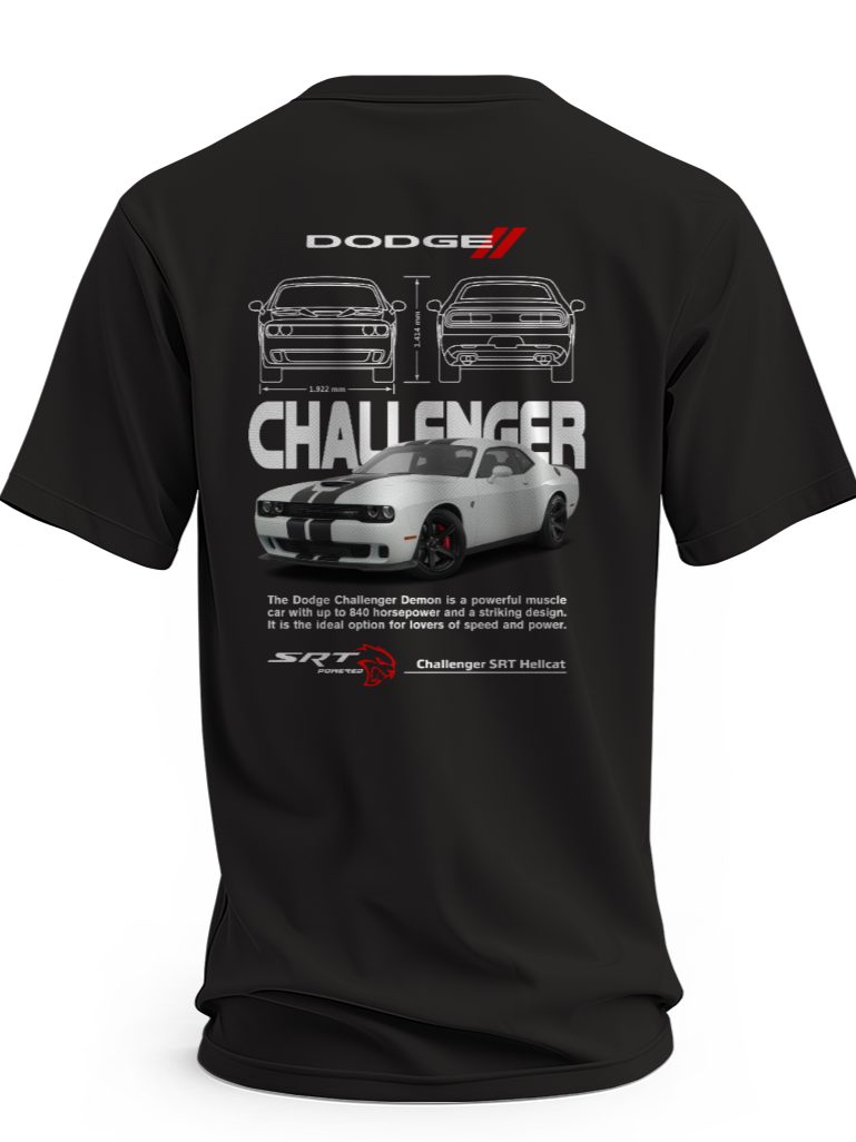Koszulka męska dodge challenger srt #1