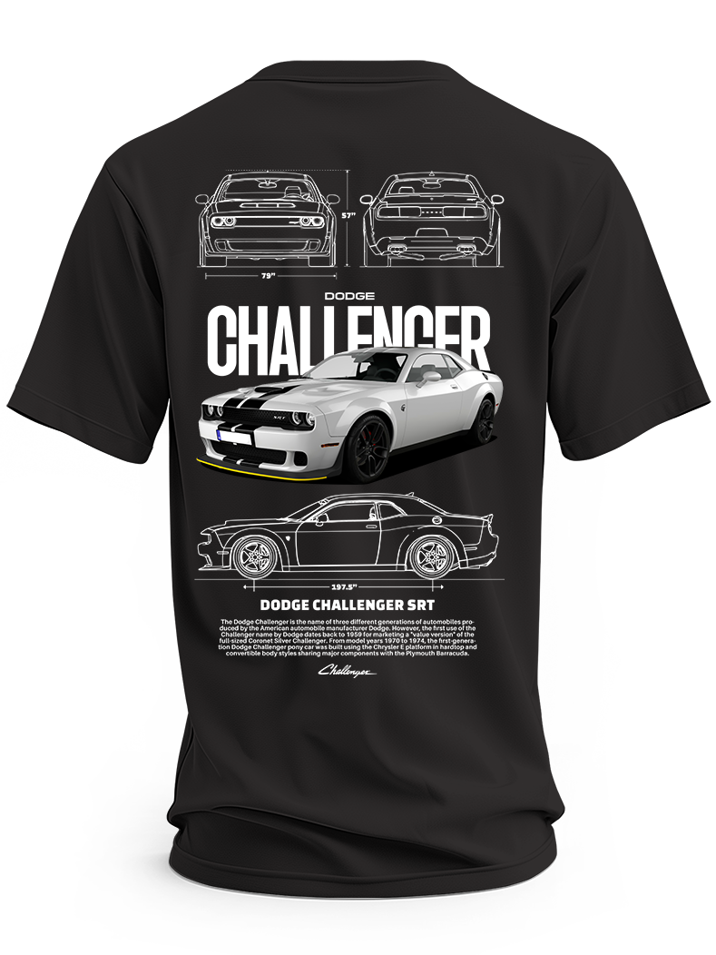 Koszulka męska dodge challenger srt #2