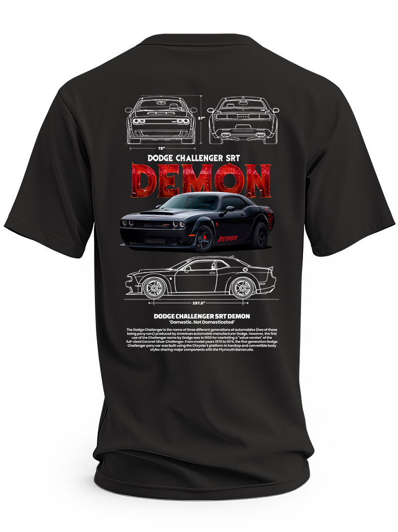 Koszulka męska dodge challenger srt demon