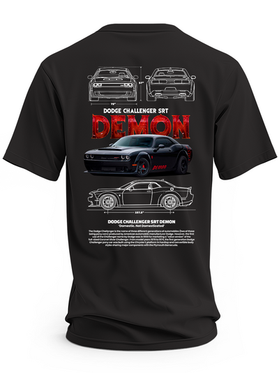 Koszulka męska dodge challenger srt demon