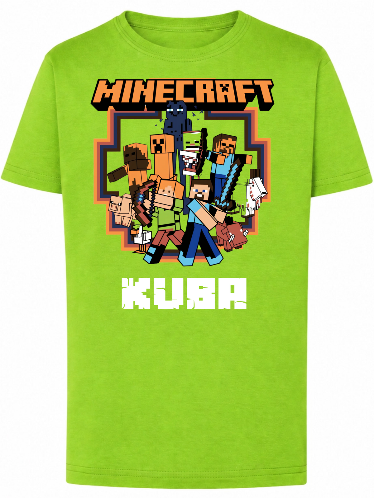 Koszulka Minecraft Bohaterowie i potwory