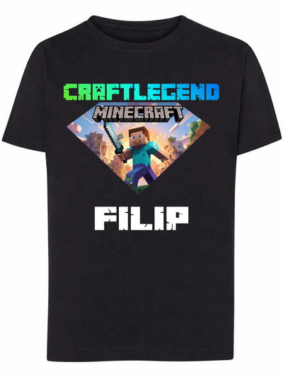 Koszulka Minecraft Craftlegend z imieniem