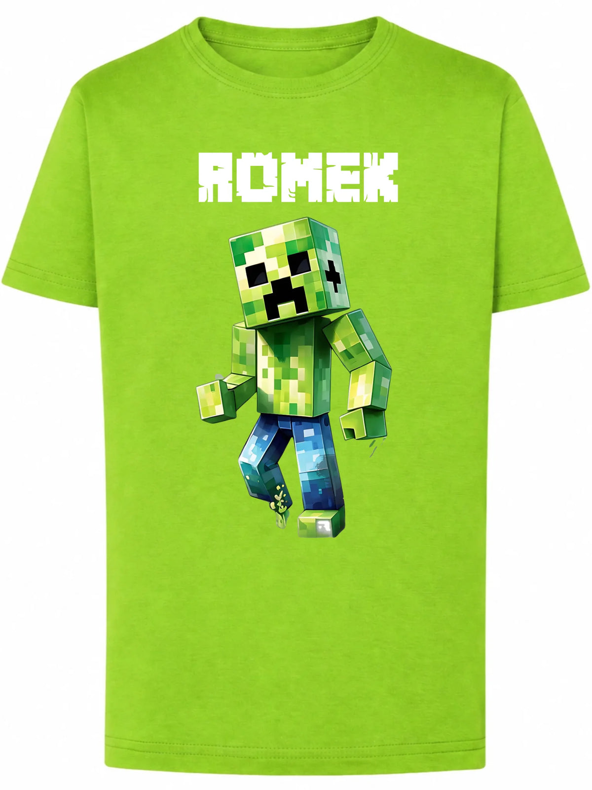 Koszulka Minecraft Creeper w diamentowych spodniach