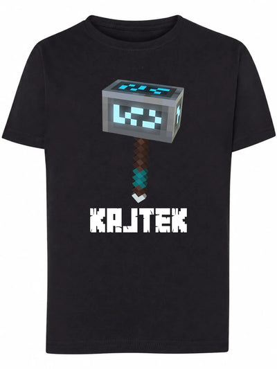 Koszulka Minecraft Diamentowy młot