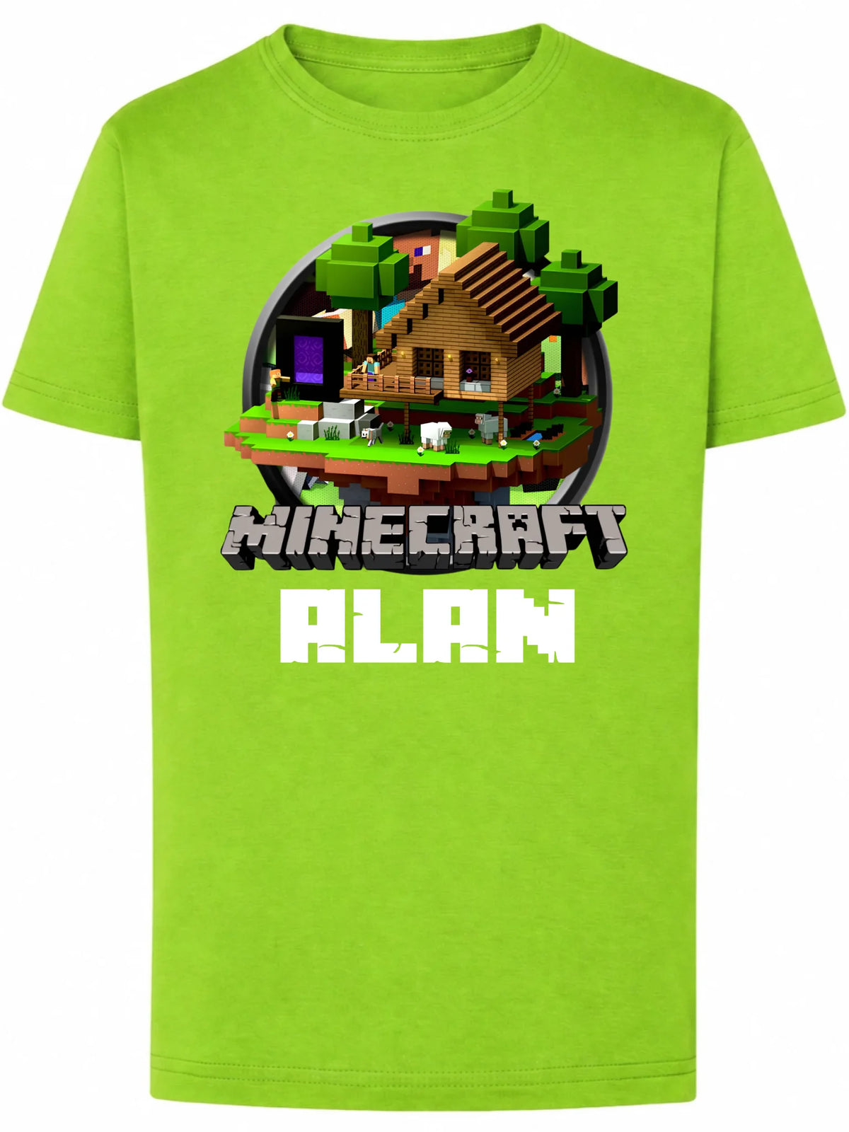Koszulka Minecraft Domek w świecie bloków