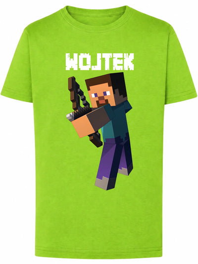 Koszulka Minecraft Steve gotowy do walki