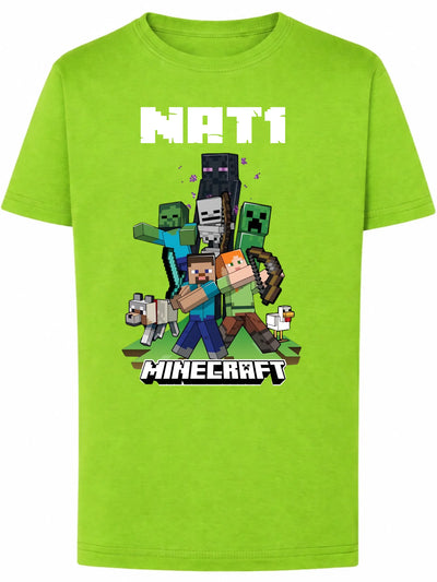 Koszulka Minecraft Steve i Alex kontra potwory