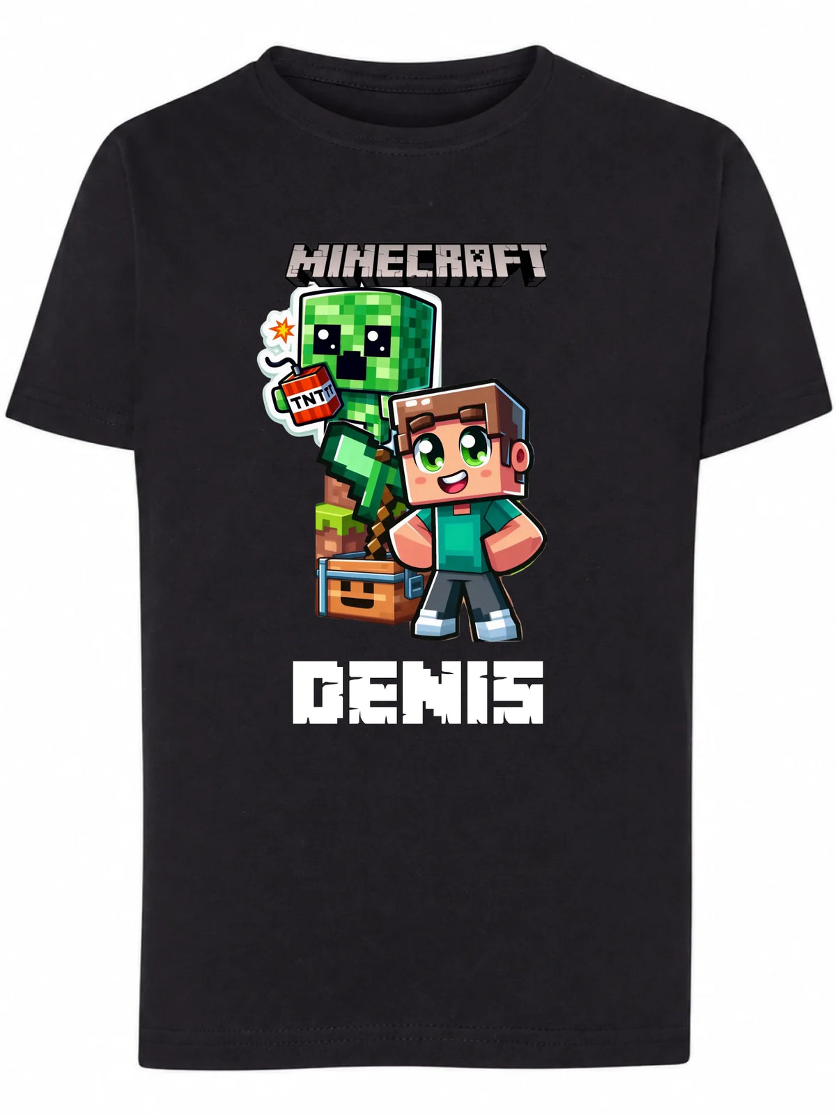 Koszulka Minecraft Uroczy Steve i Creeper