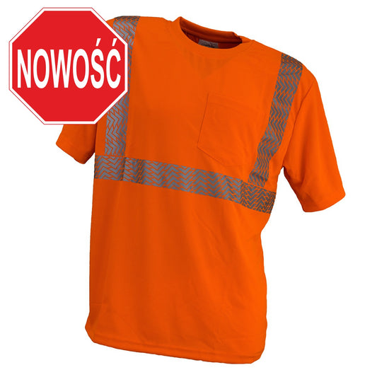 Koszulka T-shirt pomarańcz 960 Urgent wysoka widoczność odblaskowa BHP