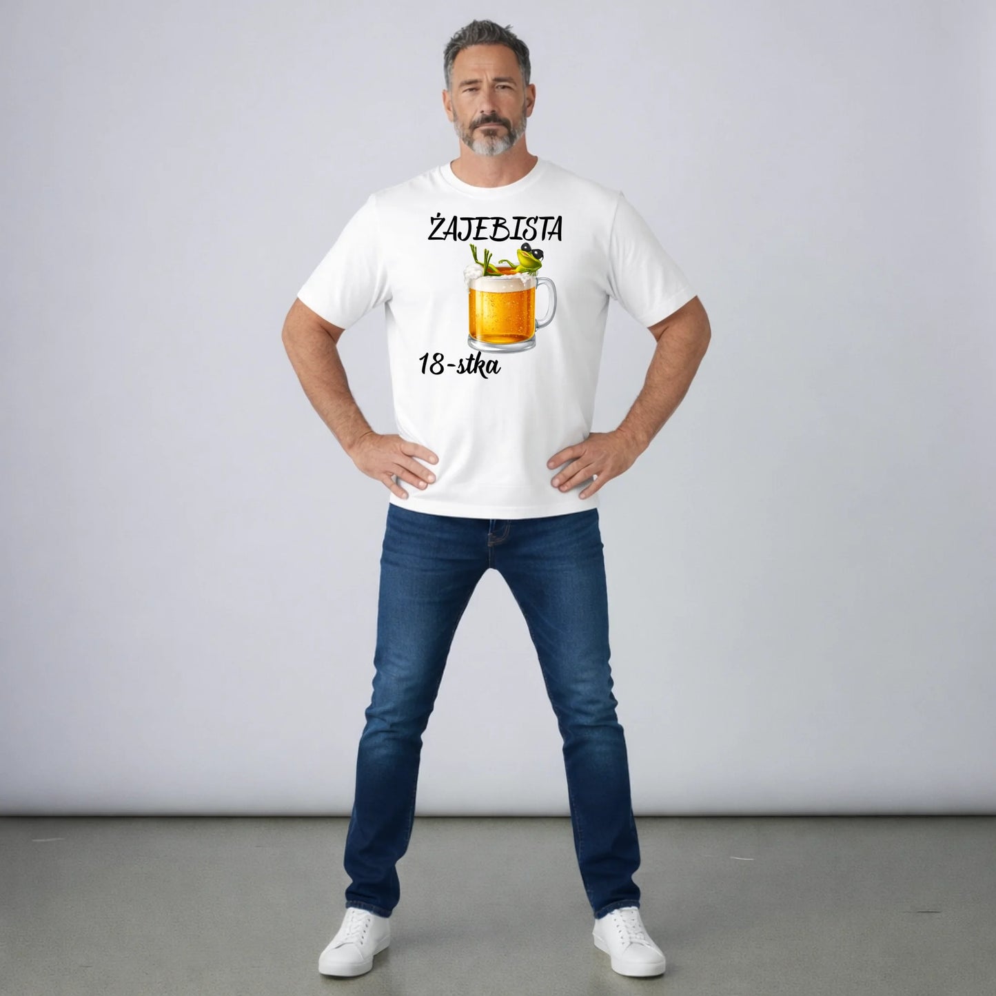 Koszulka na 18 urodziny dla chłopaka żajebista osiemnastka-PERSONALIZOWANE-PREZENTY