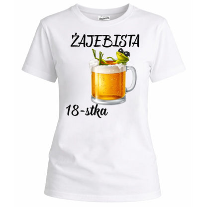 Koszulka na 18 urodziny dla dziewczyny żajebista osiemnastka-1