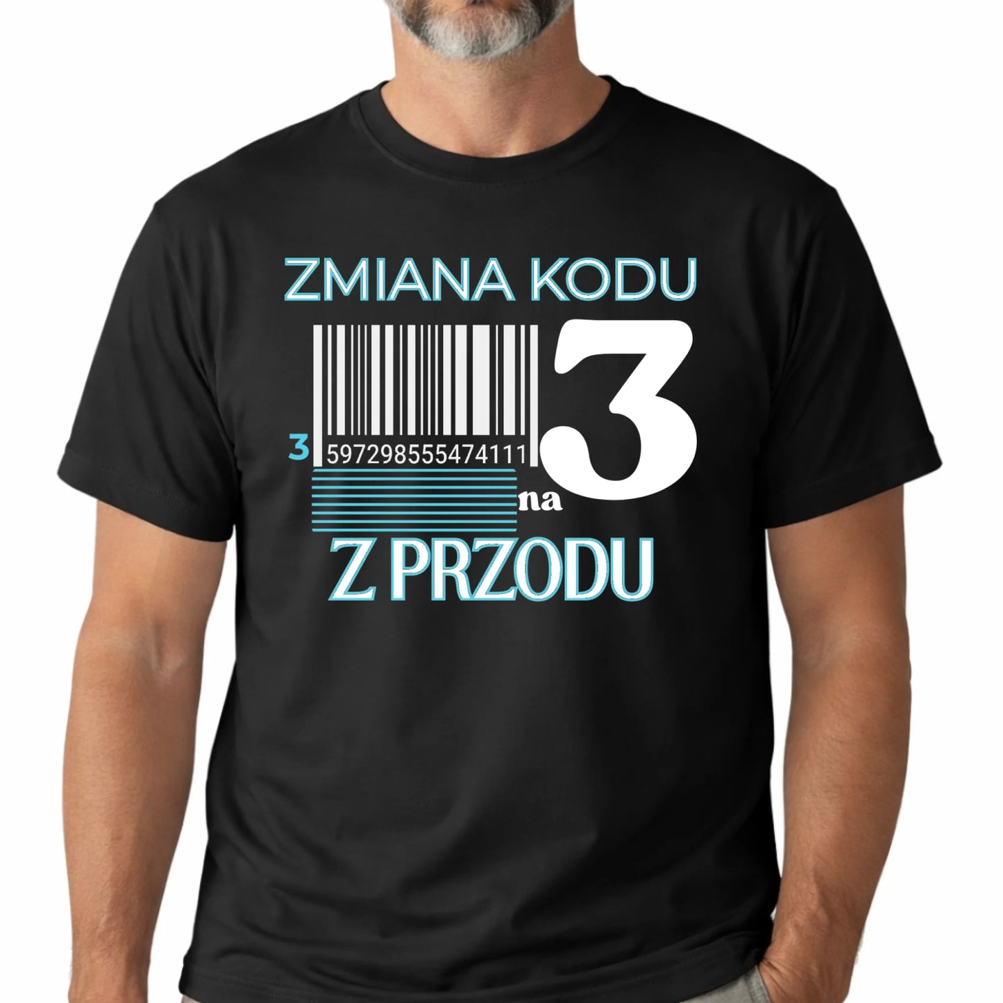 Koszulka na 30 urodziny zmiana kodu na 3 z przodu-4