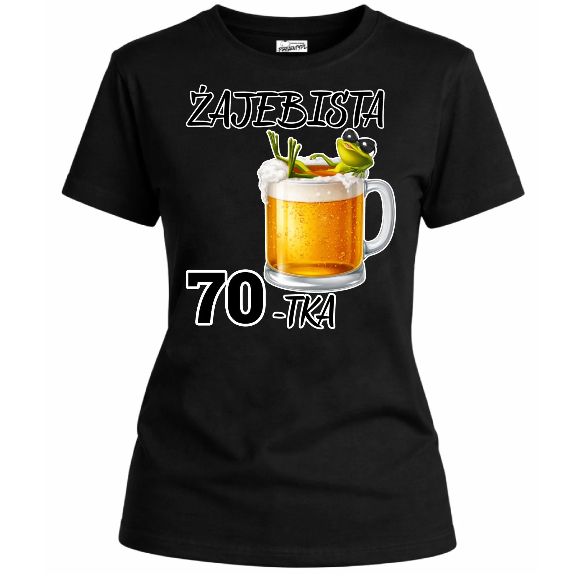 Koszulka na 70 urodziny damska Żajebista 70 tka personalizowane prezenty