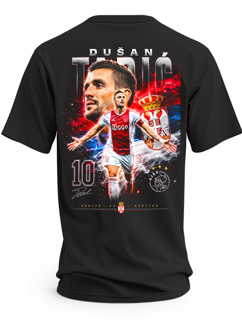 Koszulka z Dušanem Tadiciem w barwach Ajaxu, numer 10