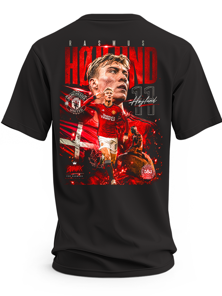 Koszulka z Rasmusem Højlundem w barwach Manchesteru United, numer 11