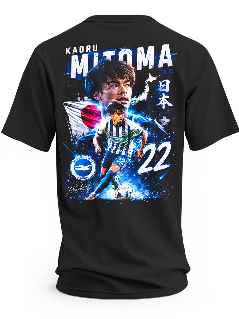 Koszulka z Kaoru Mitomą w barwach Brighton & Hove Albion, numer 22