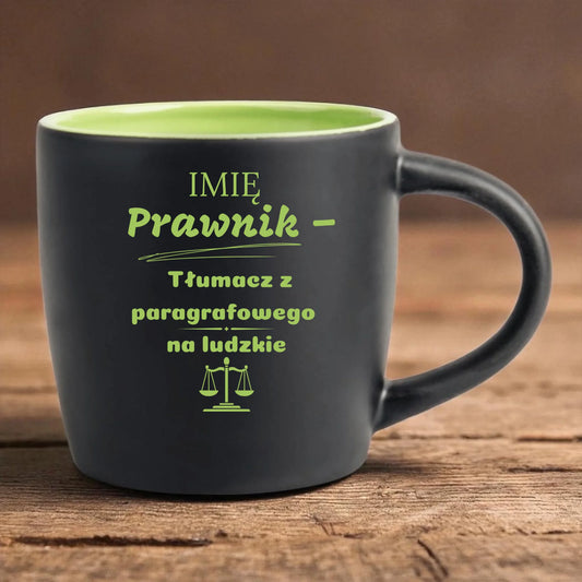 Kubek prawnika z grawerem – elegancki prezent dla prawnika