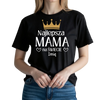 Prezent na dzień mamy koszulka z nadrukiem personalizowana z imieniem i napisem najlepsza mama na świecie