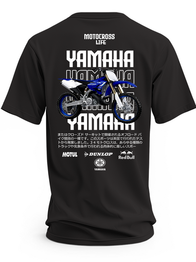 Koszulka Yamaha Motocross z nadrukiem motocykla