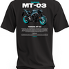 Koszulka Yamaha MT-03 z nadrukiem motocykla