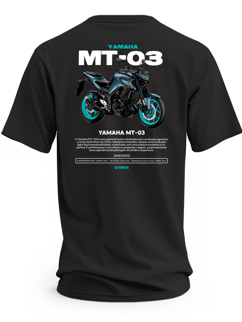 Koszulka Yamaha MT-03 z nadrukiem motocykla