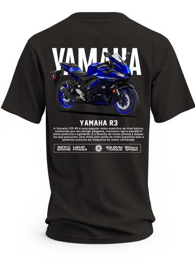 Koszulka Yamaha R3 z nadrukiem motocykla