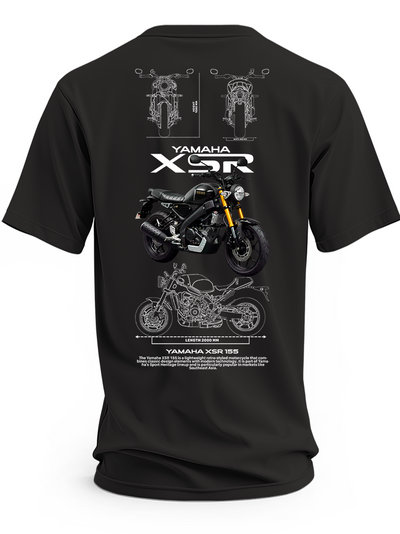 Koszulka Yamaha XSR z nadrukiem motocykla