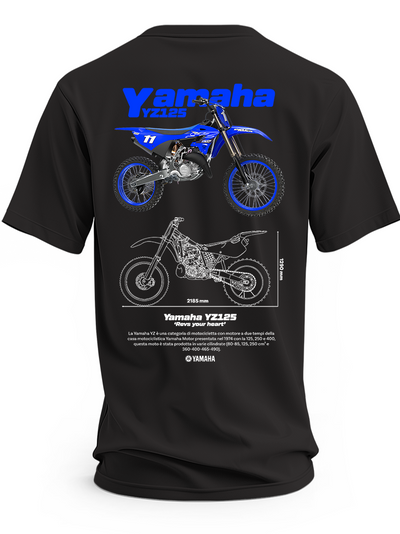 Koszulka Yamaha YZ wzór 2 z nadrukiem motocykla