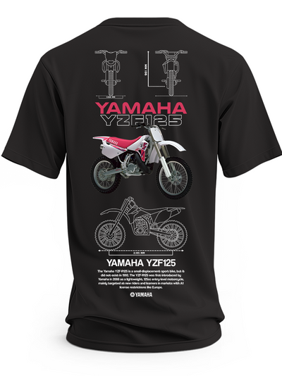 Koszulka Yamaha YZF z nadrukiem motocykla