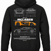 Czarna bluza z kapturem z nadrukiem McLaren MP4