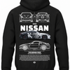Czarna bluza z kapturem z nadrukiem Nissan 350Z