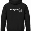 Czarna bluza z kapturem z nadrukiem logo Dodge SRT
