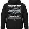 Czarna bluza z kapturem z nadrukiem Mercedes-Benz AMG – wzór 2