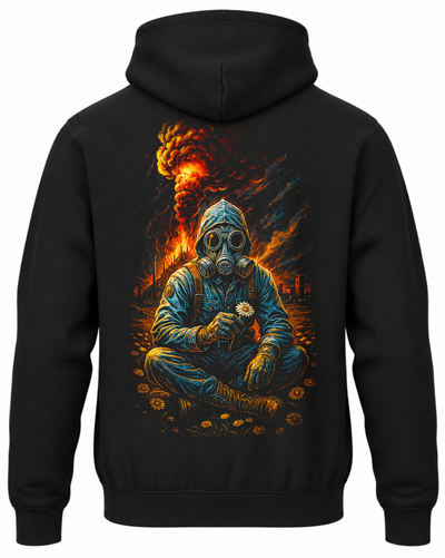 Bluza Artystyczna z postacią w masce gazowej